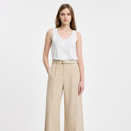 Strikket Camisole til Dame – U-hals & Elegant Sommer Basic