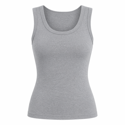 Sort Singlet til Dame – Slim Fit i Myk Bomull