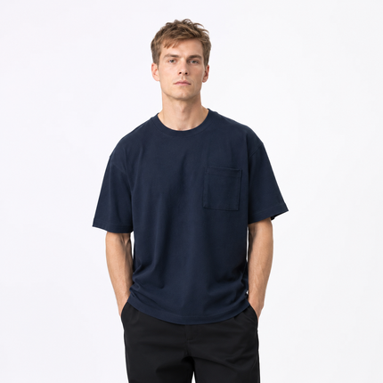 Heavyweight T-skjorte i Bomull – Vintage Unisex Sommerstil 320gsm