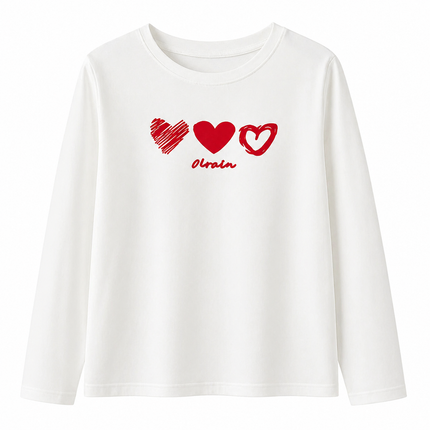 Langermet T-skjorte til Dame – Brodert “Love” & Casual Stil