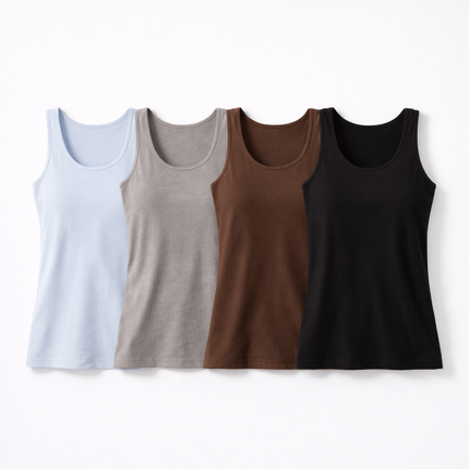 Damen-Singlet mit Innebygd-BH – Slim-Fit-Top mit Polstring
