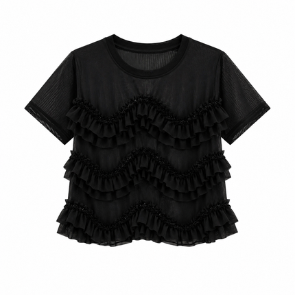 Stretch Mesh Blonde T-skjorte til Dame – Original Sommertopp