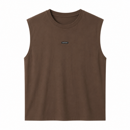 Ermeløs Topp til Herre – Lett og Pustende Singlet med Minimalistisk Design