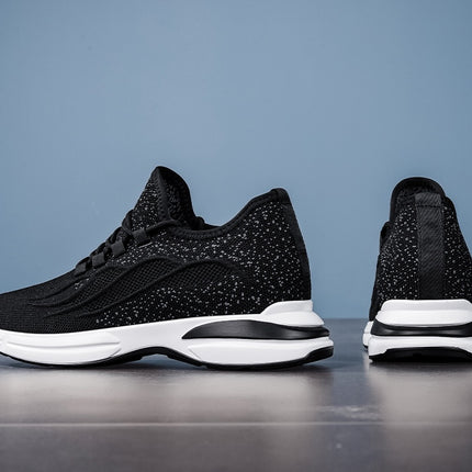 Sommer Sko for Menn med Skjult Hælløft – Pustende Mesh Sneakers med 7 cm Høydeøkning