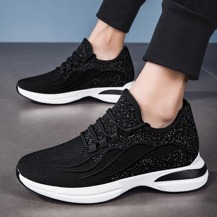 Sommer Sko for Menn med Skjult Hælløft – Pustende Mesh Sneakers med 7 cm Høydeøkning