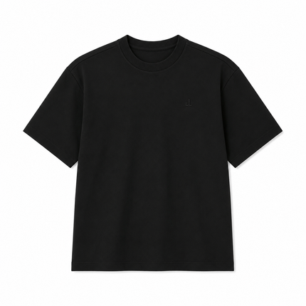 Oversized T-skjorte til Herre – Kortermet T-skjorte med Brodert Fiskemotiv