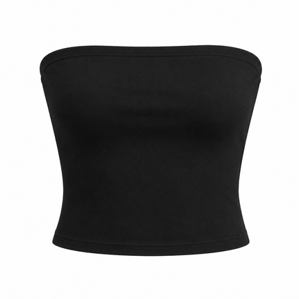 Stroppeløs Croptop for Dame – Minimalistisk Bandeau Sommertopp