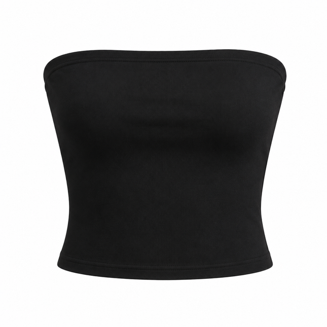 Stroppeløs Croptop for Dame – Minimalistisk Bandeau Sommertopp