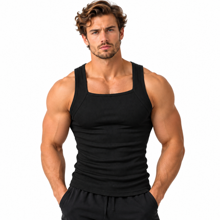 Sporty tanktop for menn med avslappet design