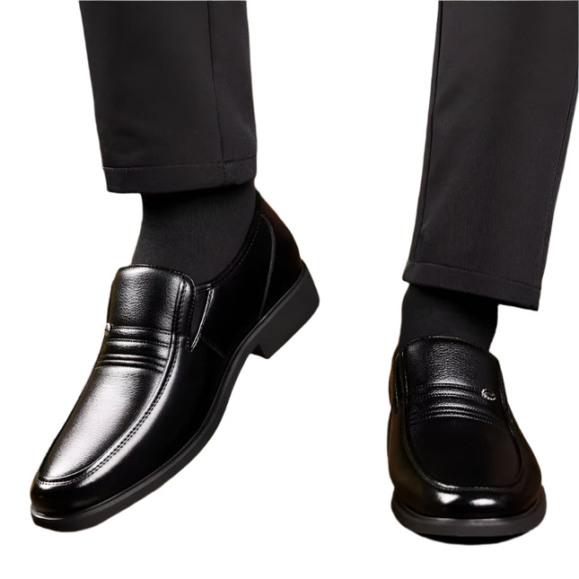 Luftige Skinnsko for Menn med Skjult 6 cm Løft – Elegant Slip-on for Sommer og Jobb