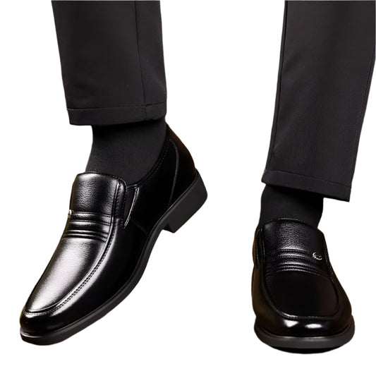 Luftige Skinnsko for Menn med Skjult 6 cm Løft – Elegant Slip-on for Sommer og Jobb