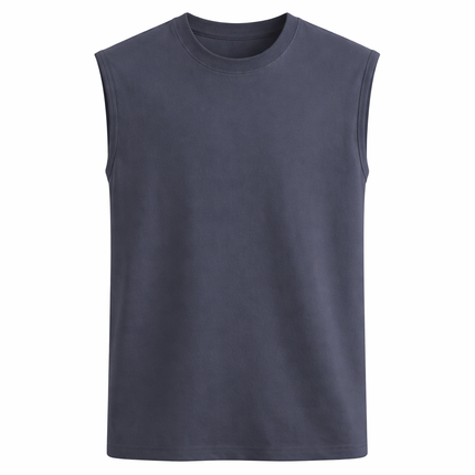 Bomullssinglet til Herre – 100% Bomull, Slim Fit & Perfekt for Trening