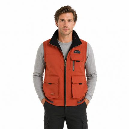 Outdoor Vest til Herre – Lett, Pustende & Stand Collar Design