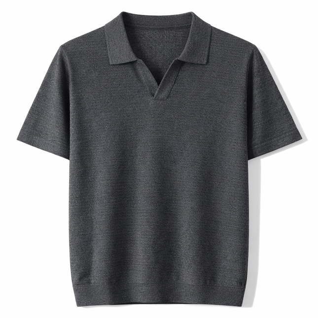 Lyocell Polo T-skjorte til Herre – 100% Lyocell, Lett & Business Casual