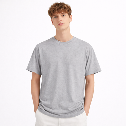 Lyocell T-skjorte til Herre – Minimalistisk Cityboy Stil & Myk Komfort