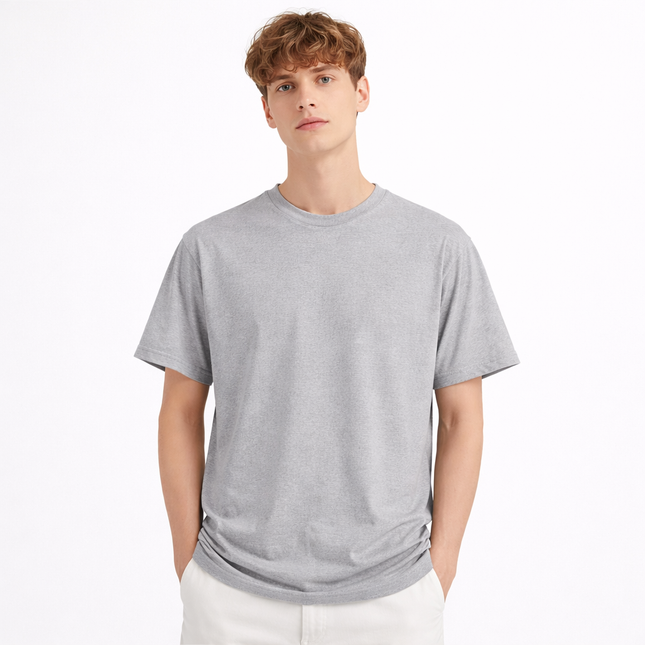 Lyocell T-skjorte til Herre – Minimalistisk Cityboy Stil & Myk Komfort