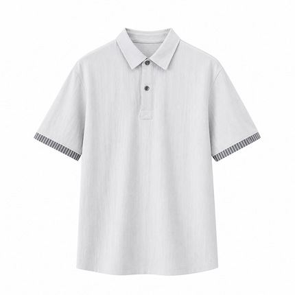 Stripet Polo T-skjorte til Herre – Slim Fit & Sommerstil