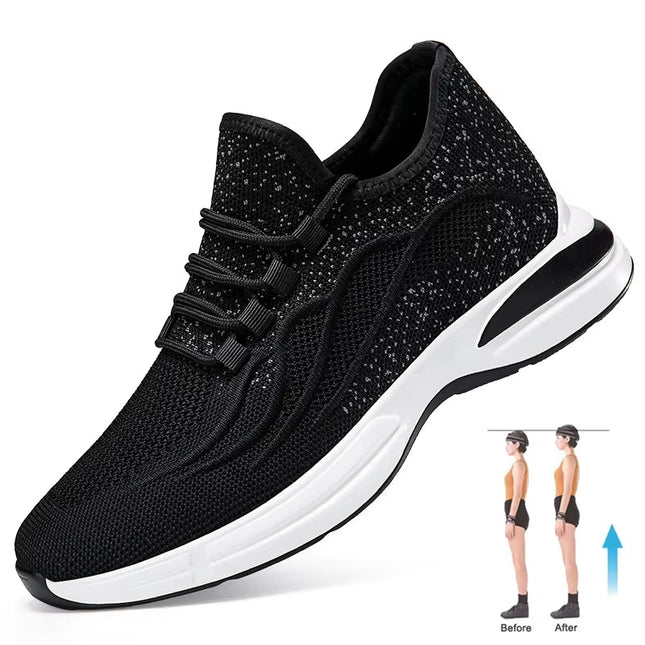 Sommer Sko for Menn med Skjult Hælløft – Pustende Mesh Sneakers med 7 cm Høydeøkning