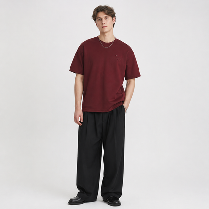 Kraftig T-skjorte til Herre – 280g Bomull & Minimalistisk Design
