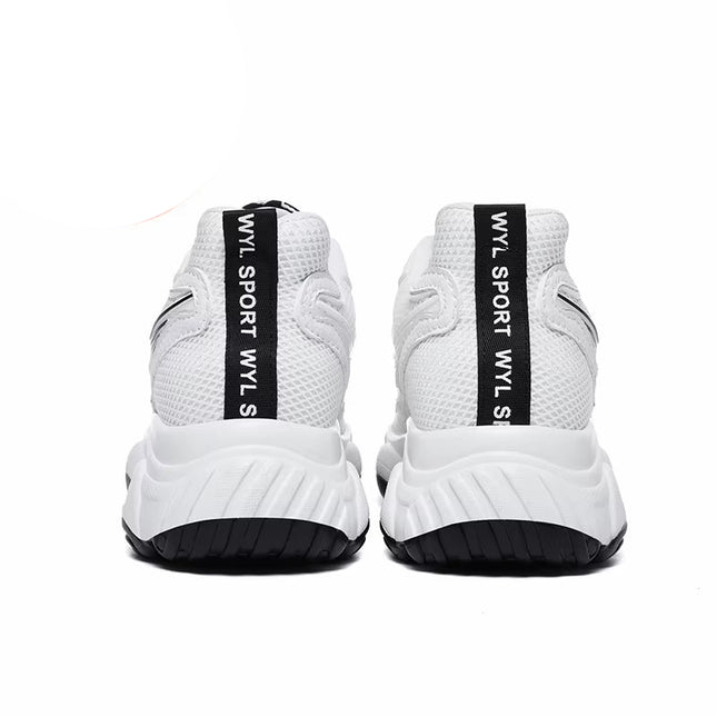 Herresneakers med Skjult 6 cm Høydeøkning – Pustende og Sklisikker Komfort