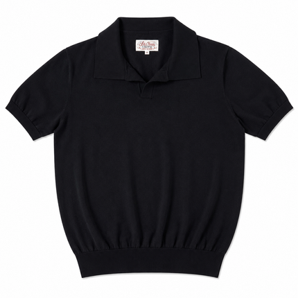 Strikket Poloskjorte til Herre – Slim Fit med Elegant Italiensk-Inspirert Stil