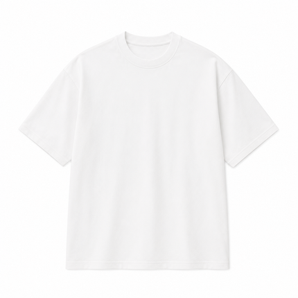 Oversized T-skjorte til Herre – Kortermet T-skjorte med Brodert Fiskemotiv