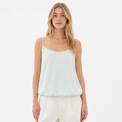 Sateng Camisole til Dame – U-hals & Elegant Spagettistropp Topp