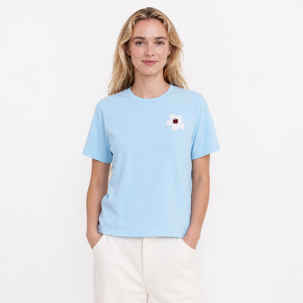 Bomulls T-skjorte til Dame – Løs Koreansk Casual Stil