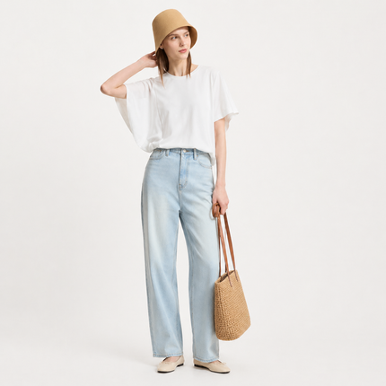 Chiffon T-skjorte til Dame – Sommerlig & Minimalistisk Design