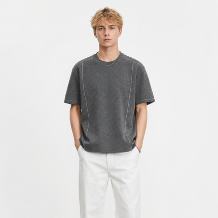 Premium T-skjorte til Herre – 260g Kraftig & Minimalistisk Stil
