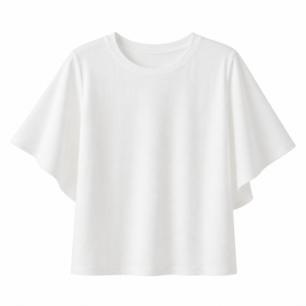 Chiffon T-skjorte til Dame – Sommerlig & Minimalistisk Design