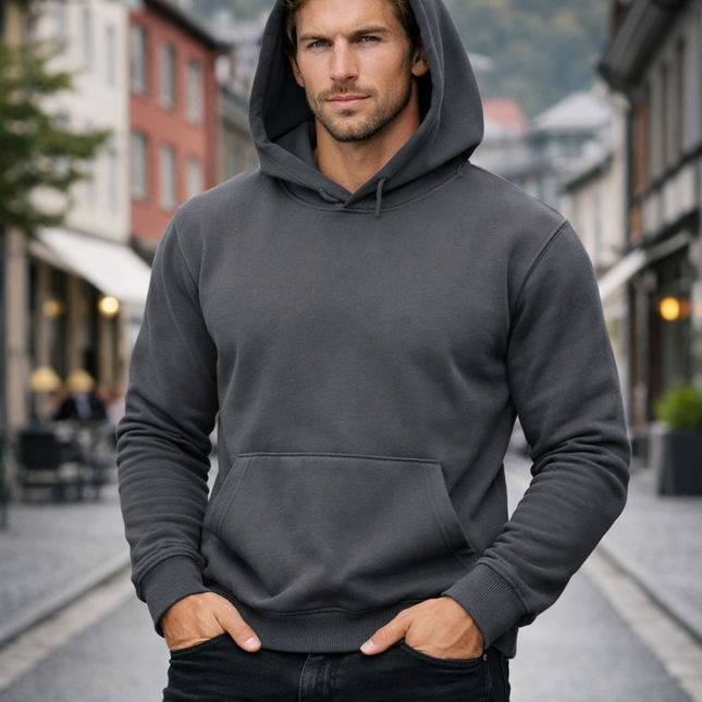 Unisex Hoodie i Heavy Weight Bomull – 480gsm med Polarfleece | Tykk & Varm Hettegenser