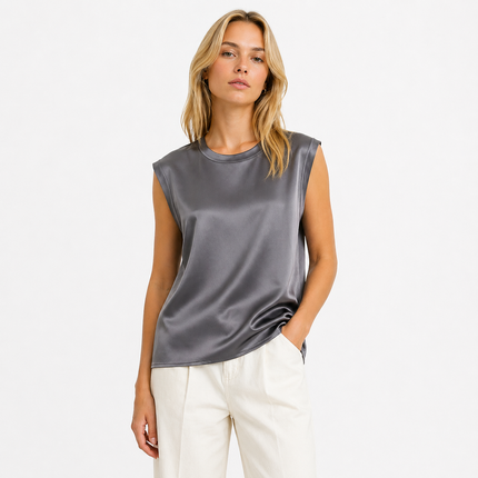 Silke Singlet til Dame – 100% Ren Silke & Elegant Satinfinish