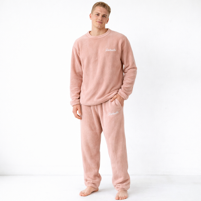 Flanell Pysjsett for Par – Mykt og Varmt To-delt Sett med Genser og Bukse | Komfortabelt Høst- og Vinter Nattøy for Han og Henne (2026)