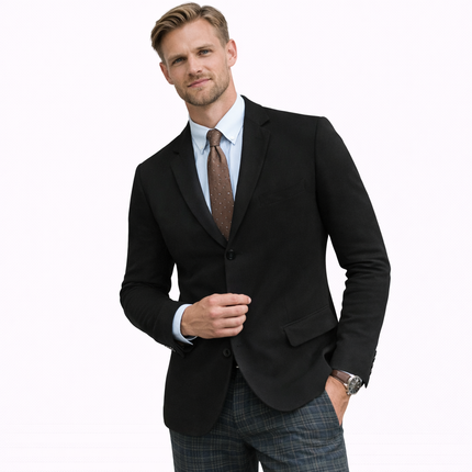 Britisk Inspirert Dressjakke for Menn – Slim Fit Blazer i Klassisk Design | Elegant Jakke til Høst og Vinter