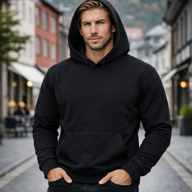 Unisex Hoodie i Heavy Weight Bomull – 480gsm med Polarfleece | Tykk & Varm Hettegenser
