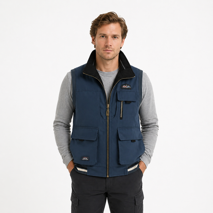 Outdoor Vest til Herre – Lett, Pustende & Stand Collar Design