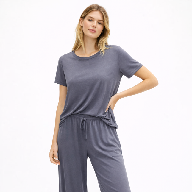 Lett Pysjsett for Kvinner i Modal – Kortermet Nattøy i Mykt Stoff | Sommerlig Loungewear i Store Størrelser (M–XXL, 2025)