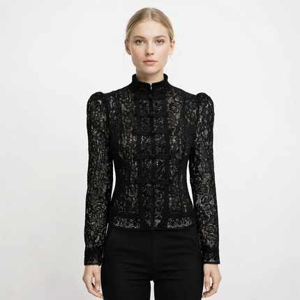 Elegant Blondebluse til Dame – Lett, Gjennomsiktig & Perfekt for Sommeren