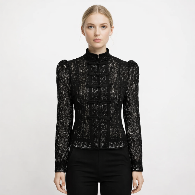 Elegant Blondebluse til Dame – Lett, Gjennomsiktig & Perfekt for Sommeren