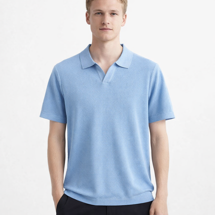 Lyocell Polo T-skjorte til Herre – 100% Lyocell, Lett & Business Casual