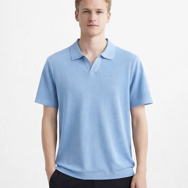 Lyocell Polo T-skjorte til Herre – 100% Lyocell, Lett & Business Casual