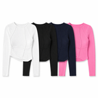 Hvit + Svart + Marineblå + Rosa / XS