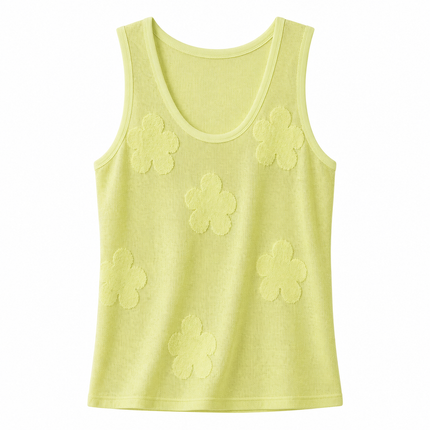 Strikket Camisole til Dame – U-hals & Elegant Sommer Basic
