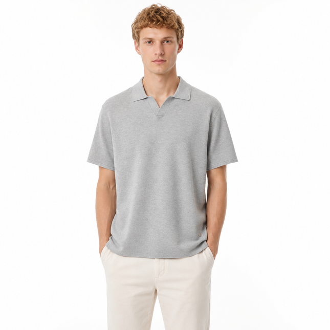 Strikket Polo til Herre – Myk og Pustende Business Casual Sommerstil