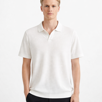 Lyocell Polo T-skjorte til Herre – 100% Lyocell, Lett & Business Casual