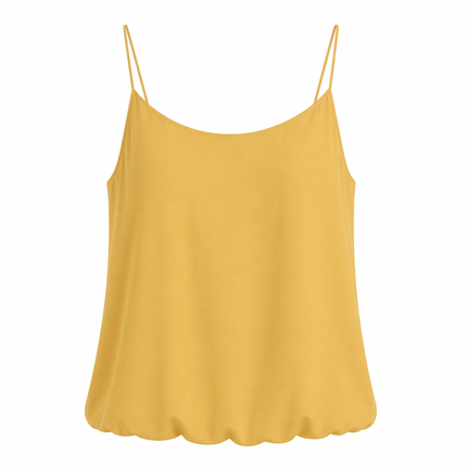 Sateng Camisole til Dame – U-hals & Elegant Spagettistropp Topp