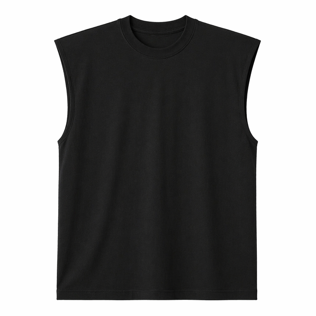 Bomullssinglet til Herre – 100% Bomull, Slim Fit & Perfekt for Trening