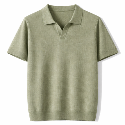 Lyocell Polo T-skjorte til Herre – 100% Lyocell, Lett & Business Casual