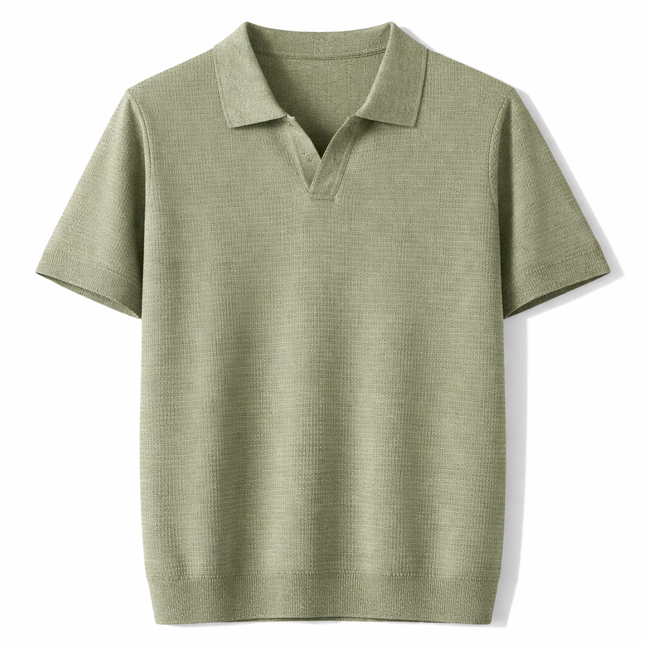 Lyocell Polo T-skjorte til Herre – 100% Lyocell, Lett & Business Casual